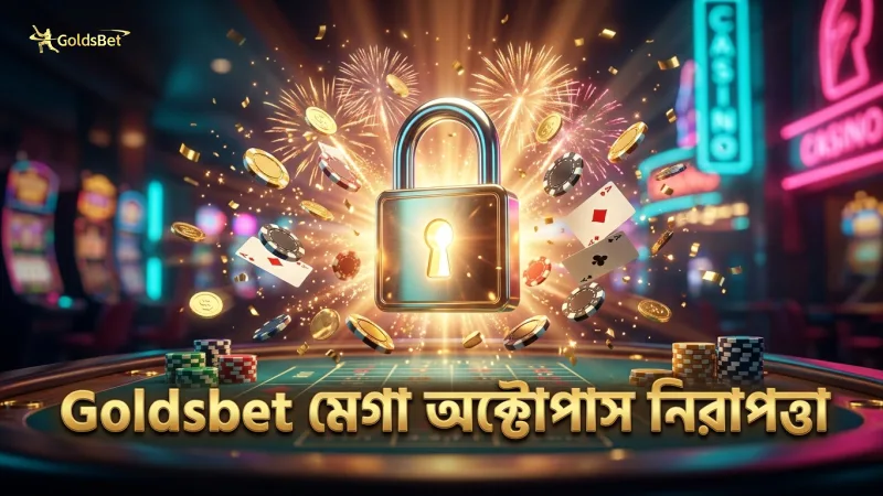মেগা অক্টোপাস বোনাস ও কয়েন মাল্টিপ্লায়ারে Goldsbet-এর নিরাপত্তা।