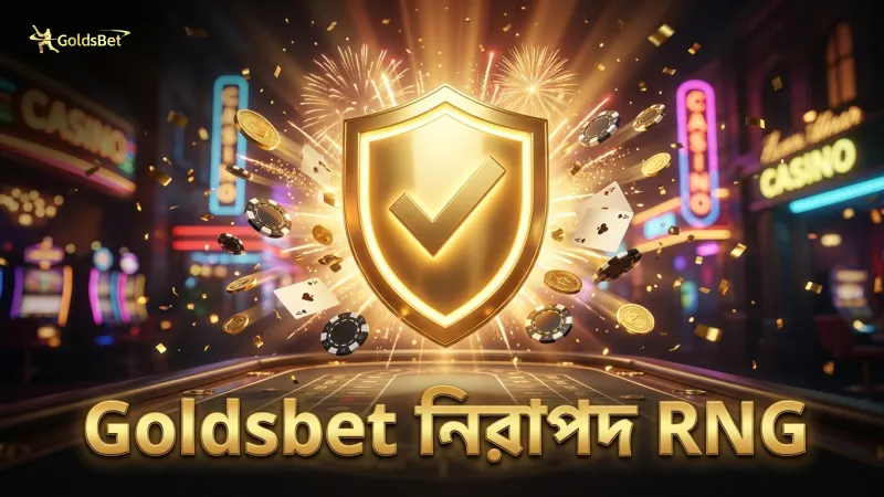 Goldsbet প্ল্যাটফর্মে RNG সার্টিফিকেশন নিশ্চিত নিরাপত্তা।