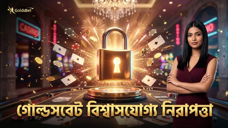 গোল্ডসবেটের নিরাপদ প্ল্যাটফর্ম এবং দায়িত্বশীল গেমিং নীতি খেলোয়াড়দের বিশ্বাস অর্জন করে