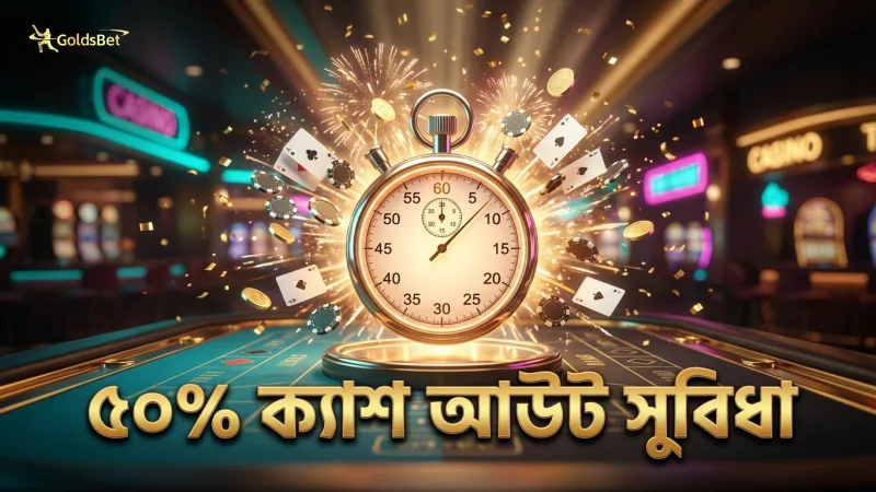 ৫০% অটো ক্যাশ আউট ফিচার ঝুঁকি কমাতে সাহায্য করে
