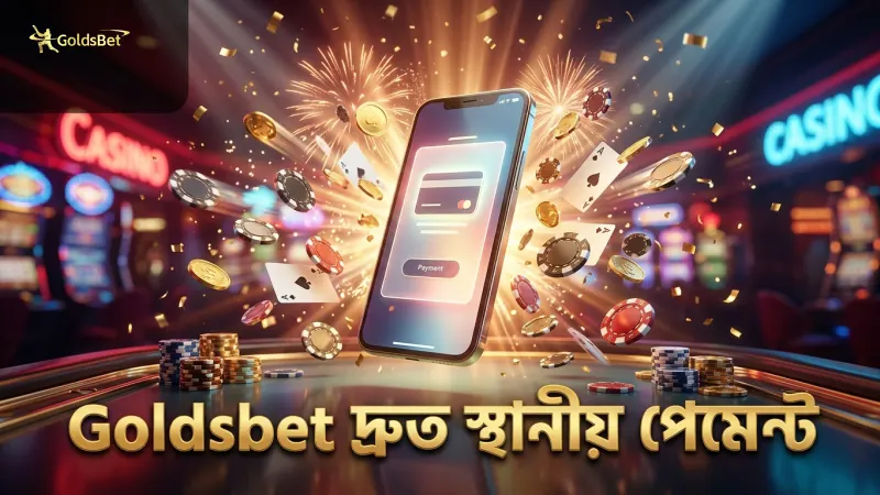 স্থানীয় পেমেন্ট অপশন দিয়ে দ্রুত জমা ও উত্তোলন করুন Goldsbet-এ